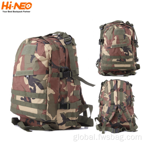 Black Tactical Backpacks 600D Nylon Camping Men's hiking rucksack tactical backpacks Factory